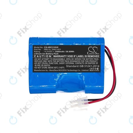 Μπαταρία για Hoover RBC-series, RB219, 35601403, 14.4V, 2500mAh, HQ