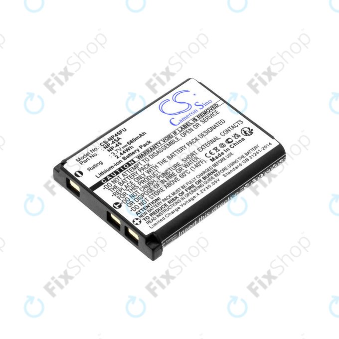 Μπαταρία για Leica, ALBA, Fujifilm, Avision, Praktica, Medion, 660mAh, Li-ion, 3.7V, NP-45, HQ