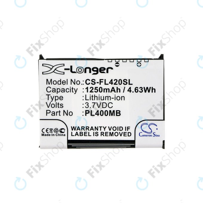 Μπαταρία για Fujitsu Siemens Loox N560, N520, N500, 420, 410, 1250mAh, Li-Ion, 3.7V, PL400MB, HQ
