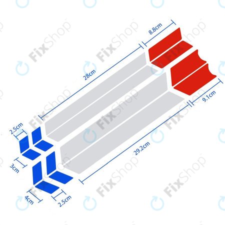Ανακλαστικά Αυτοκόλλητα (A) για Xiaomi Mi Electric Scooter 1S | 2 M365 | Essential | Pro | Pro 2