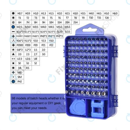 Σετ Κατσαβιδιών & Μυτών Ακριβείας για Επισκευή Κινητών Τηλεφώνων, PC & Ηλεκτρονικών 115in1 για Kingsdun