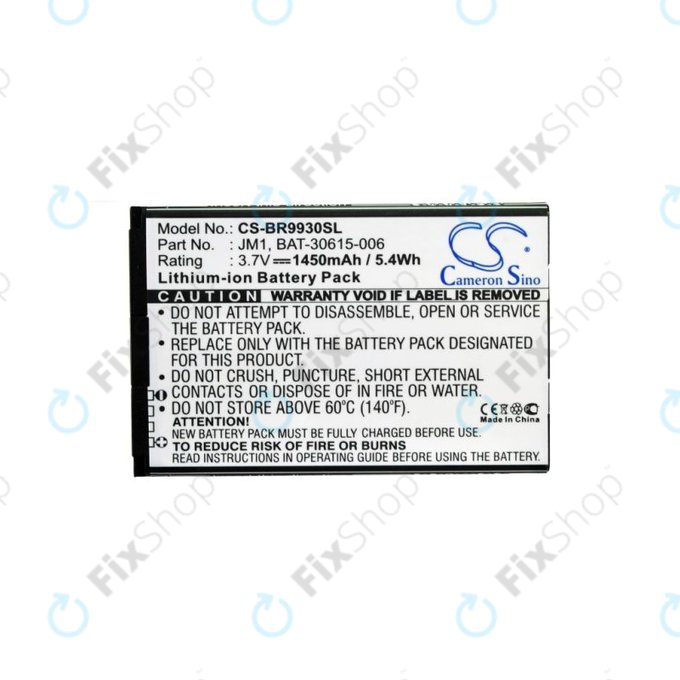 Μπαταρία για Blackberry Bold 9790, Bold Touch 9900, BAT-30615-006, 1450mAh, HQ