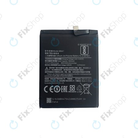 Μπαταρία για Xiaomi Mi A2 Lite (Redmi 6 Pro), BN47, 4000mAh