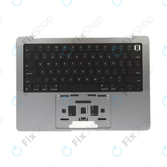 Άνω πλαίσιο πληκτρολογίου για MacBook Pro 14", A2442 (2021), A2779 (2023), με πληκτρολόγιο US και μπαταρία, Space Gray, 661-32210, Genuine Apple