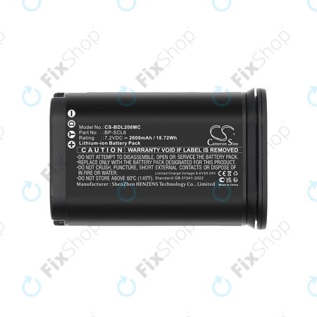Μπαταρία για Leica Q2, Q3, SL2, SL2s, 2600mAh, Li-Ion, 7.2V, BP-SCL6, HQ