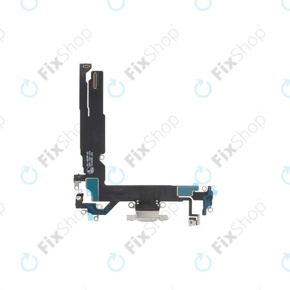 Επαφές Φόρτισης + Καλώδιο Flex για iPhone 16 | Λευκό | White