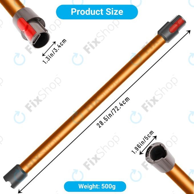 Σωλήνας Αναρρόφησης για Dyson V-series | Outsize | Πορτοκάλι | Orange