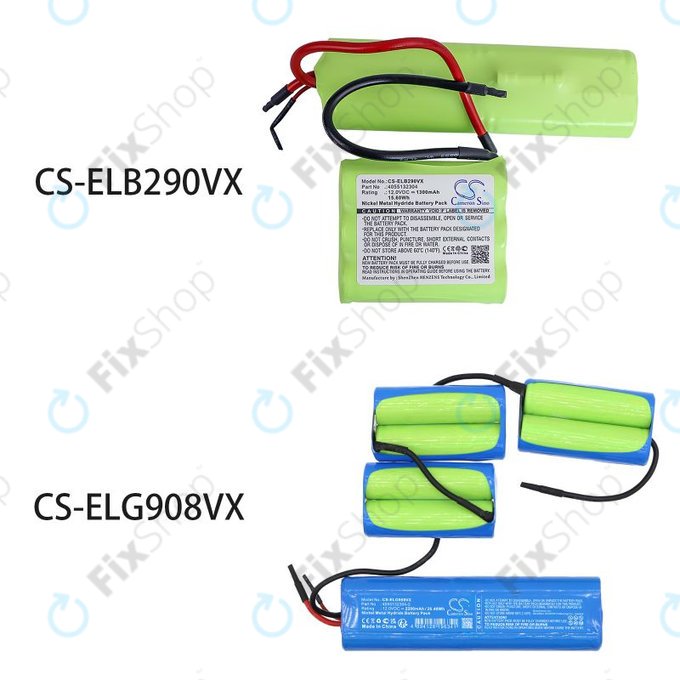 Μπαταρία για AEG, Electrolux, 1300mAh, Ni-MH, 12V, 4055132304, HQ