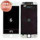 Οθόνη για iPhone 6, White, Αφής με πλαίσιο, Refurbished