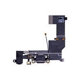 Επαφές Φόρτισης + Μικρόφωνο + Jack Connector PCB Board για iPhone 5S, Μαύρο, Black