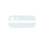 Πίσω Γυάλινες Λωρίδες για iPhone 5 | Λευκό | White