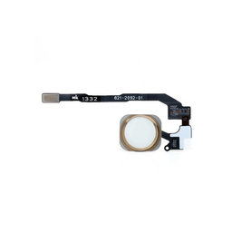 Κουμπί Αρχικής Οθόνης + Καλώδιο Flex για iPhone 5S | SE | Χρυσό | Gold