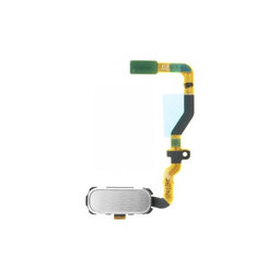 Κουμπί Αρχικής Οθόνης + Καλώδιο Flex για Samsung S7 G930F | Λευκό | White | GH96-09789D Genuine Service Pack
