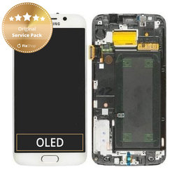 OLED/LCD Display Assembly για Samsung S6 Edge | G925F | GH97-17162B | GH97-17317B | GH97-17334B | White Pearl | Service Pack