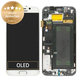 Συγκρότημα οθόνης για Samsung S6 Edge, G925F, GH97-17162B, GH97-17317B, GH97-17334B, White Pearl, Service Pack