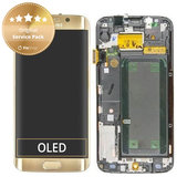 Συγκρότημα οθόνης για Samsung S6 Edge, G925F, GH97-17162C, GH97-17317C, GH97-17334C, Gold Platinum, Service Pack