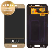 Οθόνη με οθόνη αφής για Samsung A3, A320F, 2017, GH97-19732B, GH97-19753B, Gold Sand, Service Pack