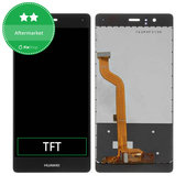Οθόνη με οθόνη αφής για Huawei P9, Μαύρο, Black, Aftermarket