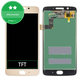 Οθόνη με οθόνη αφής για Motorola Moto G5, XT1676, Gold, Aftermarket