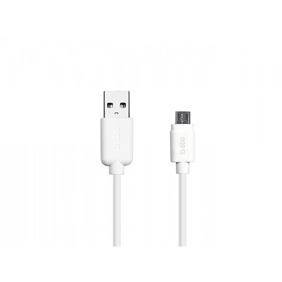 Καλώδιο Micro-USB / USB (1m) | Λευκό | White | SBS