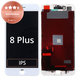 Οθόνη για iPhone 8 Plus, White, Αφής με πλαίσιο, Refurbished