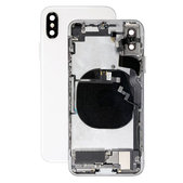Πίσω Κάλυμμα με Μικρά Ανταλλακτικά για iPhone X | Ασημί | Silver