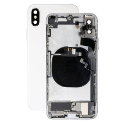 Πίσω Κάλυμμα με Μικρά Ανταλλακτικά για iPhone X | Ασημί | Silver