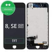 Οθόνη για iPhone 8, SE (2020), SE (2022), Black, Αφής με πλαίσιο