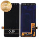 Οθόνη με οθόνη αφής για Samsung A8, A530F (2018), GH97-21406A, GH97-21529A, Black, Service Pack