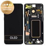 Συγκρότημα οθόνης για Samsung S9 Plus, G965F, G965FD, GH97-21691A, GH97-21722A, GH97-21692A, Midnight Black, Service Pack