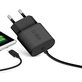 Αντάπτορας Φόρτισης 2x USB 10W + Καλώδιο USB / USB-C, Μαύρο | Black | SBS