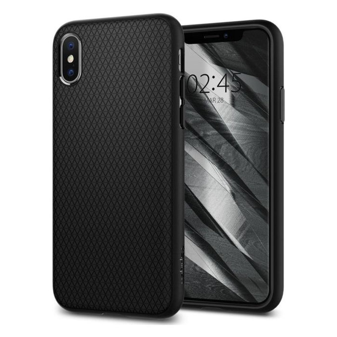 Θήκη Liquid Air για iPhone X & XS | Μαύρο | Black | Spigen