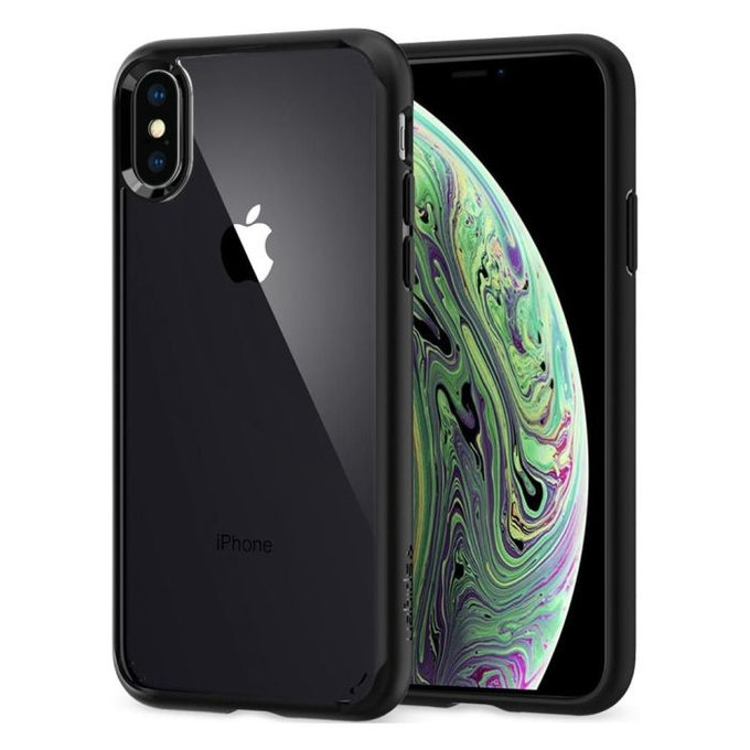 Θήκη Ultra Hybrid για iPhone X & XS | Μαύρο Ματ | Matte Black | Spigen