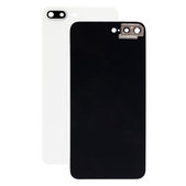 Πίσω Κάλυμμα Γυαλί με Θήκη Κάμερας για iPhone 8 Plus | Ασημί | Silver