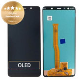Οθόνη με οθόνη αφής για Samsung A7, A750F (2018), GH96-12078A, Black, Service Pack