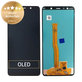 Οθόνη με οθόνη αφής για Samsung A7, A750F (2018), GH96-12078A, Black, Service Pack