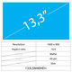 LCD Display Slim Matte | 13.3" | 40 pin | HD+
