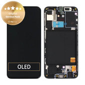 Συγκρότημα οθόνης για Samsung A40, A405F, GH82-19672A, GH82-19674A, Black, Service Pack