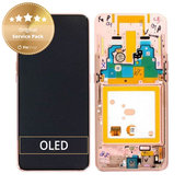 Συγκρότημα οθόνης για Samsung A80, A805F, GH82-20348C, GH82-20368C, GH82-20390C, Angel Gold, Service Pack