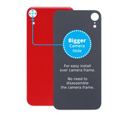 Πίσω Γυαλί με Μεγάλη Τρύπα Κάμερας για iPhone XR | Red