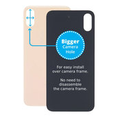 Πίσω Γυαλί με Μεγάλη Τρύπα Κάμερας για iPhone XS | Χρυσαφί | Gold