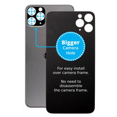 Πίσω Γυαλί με Μεγάλη Τρύπα Κάμερας για iPhone 11 Pro | Διαστημικό Γκρι | Space Gray