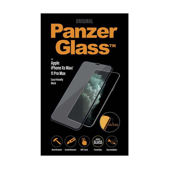 Θήκη Tempered Glass Case Friendly για iPhone XS Max & 11 Pro Max | Μαύρο | Black | PanzerGlass