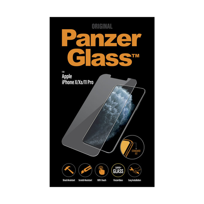 Θήκη Tempered Glass Standard Fit για iPhone X, XS & 11 Pro | Transparent | PanzerGlass