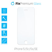 Σκληρυμένο γυαλί για iPhone 5, 5c, 5s, SE 2016, FixPremium