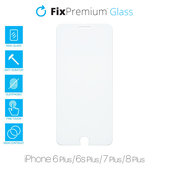 Σκληρυμένο γυαλί για iPhone 6 Plus, 6s Plus, 7 Plus, 8 Plus, FixPremium