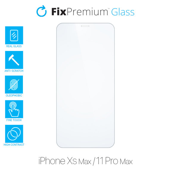 Σκληρυμένο γυαλί για iPhone Xs Max, 11 Pro Max, FixPremium
