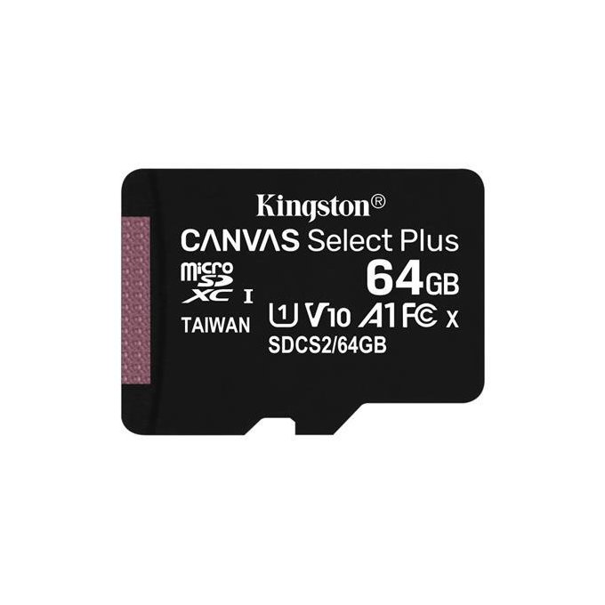 Κάρτα Μνήμης MicroSDXC Canvas Select Plus 64 GB + Αντάπτορας SD | Kingston