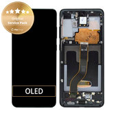 Συγκρότημα οθόνης για Samsung S20 Plus, G985F, GH82-22134A, GH82-22145A, GH82-31441A, Cosmic Black, Service Pack