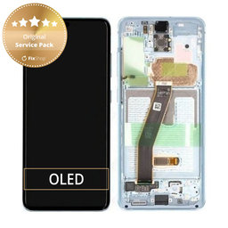 OLED/LCD Display Assembly για Samsung S20 | G980F | GH82-22123D | GH82-22131D | Cloud Blue | Service Pack